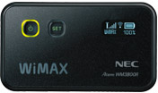 WiMAX Wi-Fiモバイルルーター（AtermWM3800R）