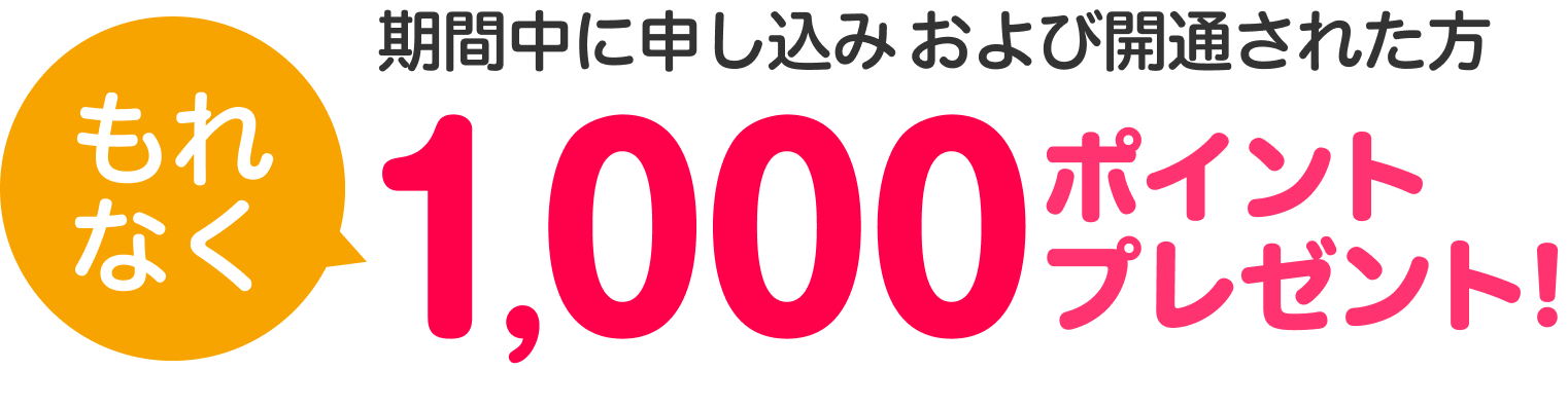 【SPU特設】 楽天ひかりを初めてお申し込みで1,000ポイントプレゼントキャンペーン！